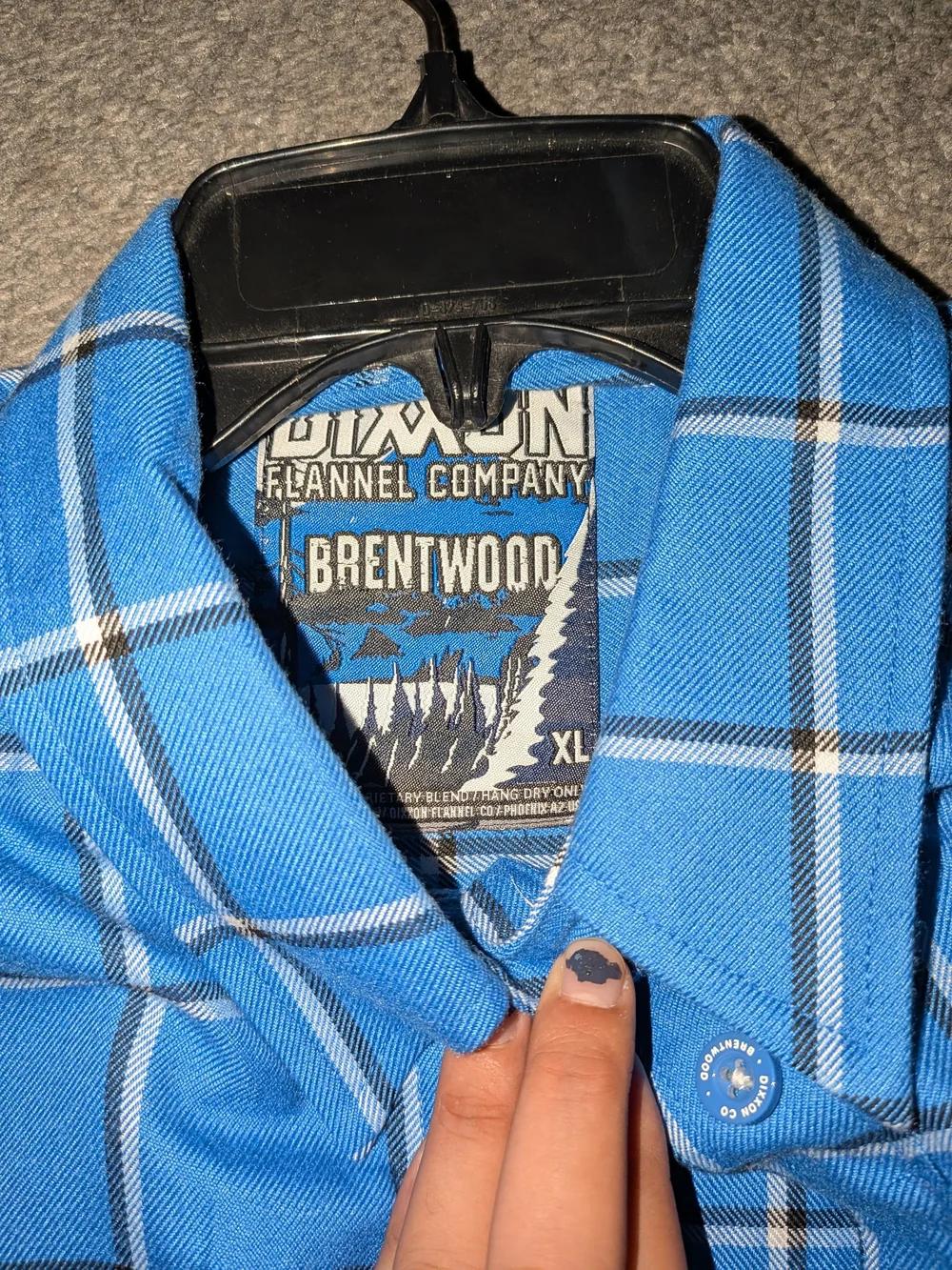 DIXXON Blue Plaid Button-Down Shirt